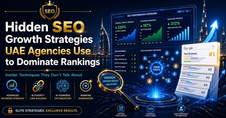Hidden SEO Growth strategies UAE Agencies Quietly use to dominate ranking