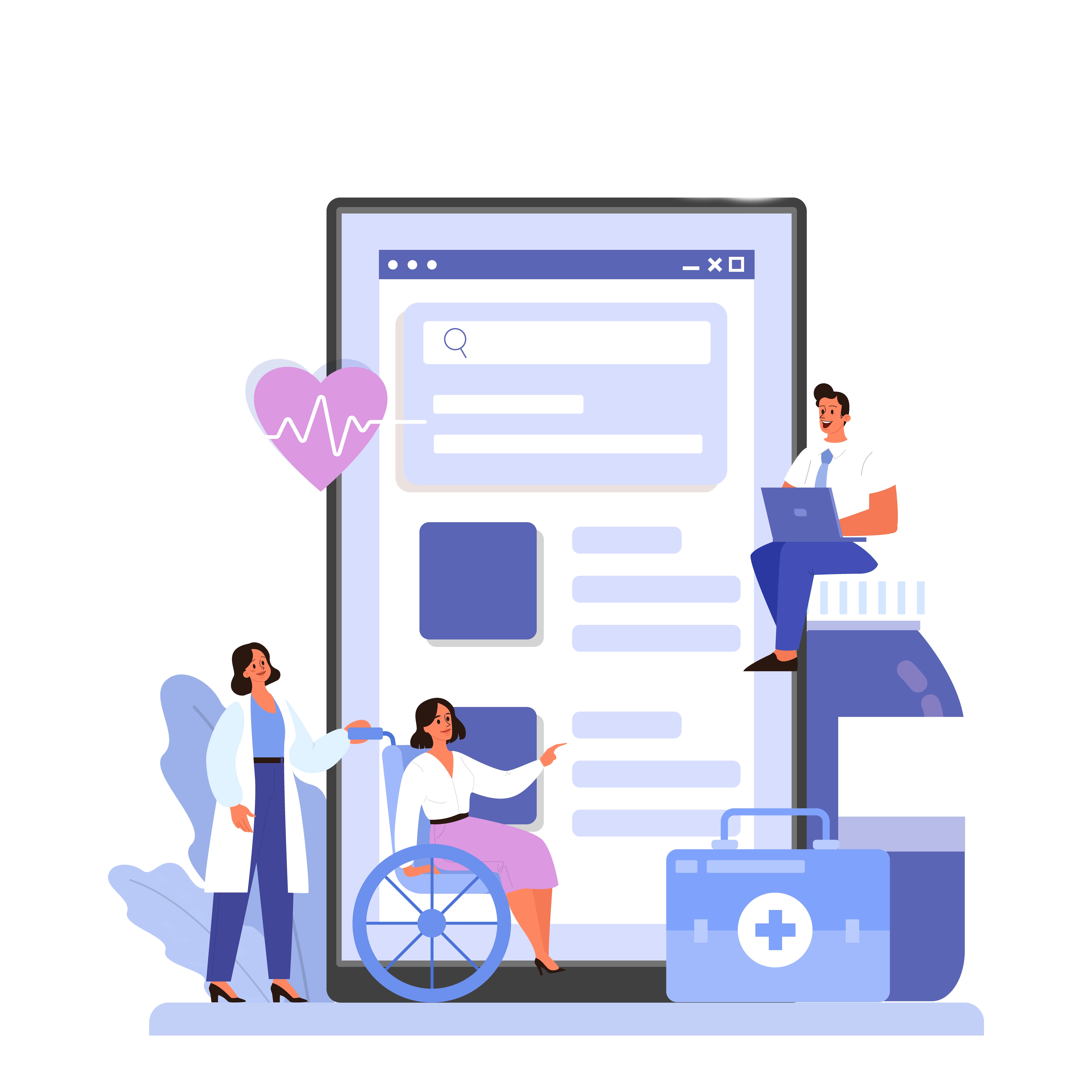 SEO for healthcare illustration